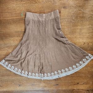 Vintage stretchy knit skirt